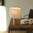 Mia 15.75" Midcentury LED Table Lamp With Maple Wood Base