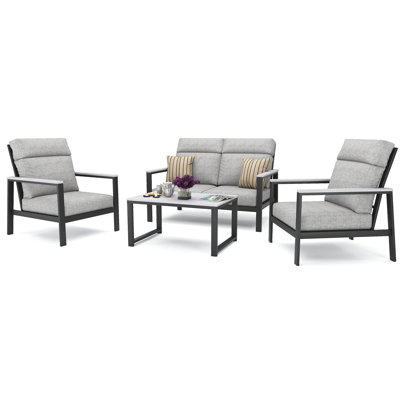 Mehar 4 Person Seating Group With Sunbrella® Cushions