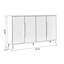 Rangement pour chaussures en alliage d'aluminium blanc