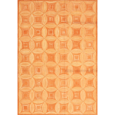 Tapis American American - orange / brun