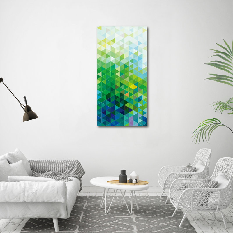 Abstraction Triangles - Wrapped Canvas Print