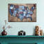 «Wood Grain USA Map», reproduction sur toile-92763330