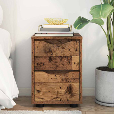 30.5cm W Manufactured Wood Bedside Table