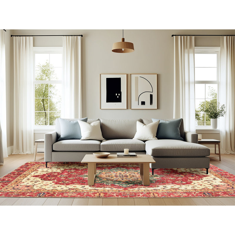 Abstract Indoor Rug, Rectangle 6' x 9'