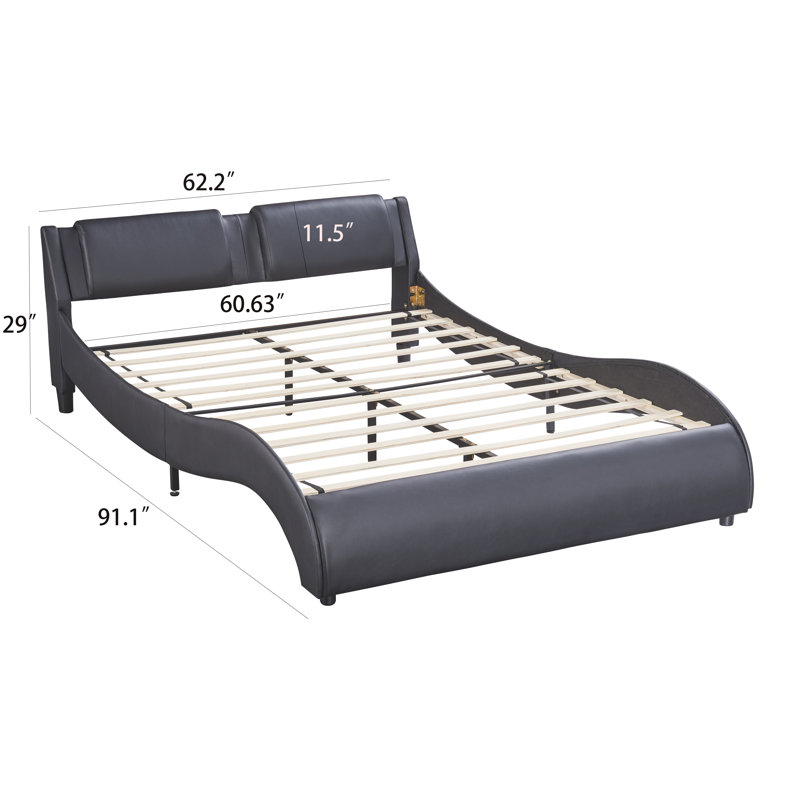 Bed Frame For Home, Black, Queen
