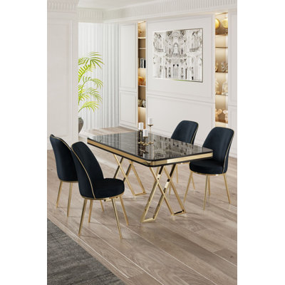 Dining Table & Chairs Set