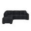 Canapé-lit convertible avec repose-pieds avec rangement, canapé modulaire en L avec bras de rangement et charge USB, canapé-lit escamotable-1336466662