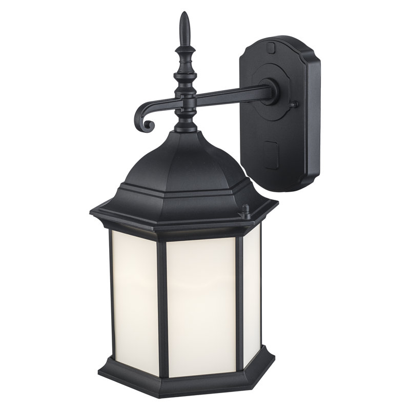 Driss 1 - Light Outdoor Wall Lantern, 15.3" H x 8.2" W x 9.5" D
