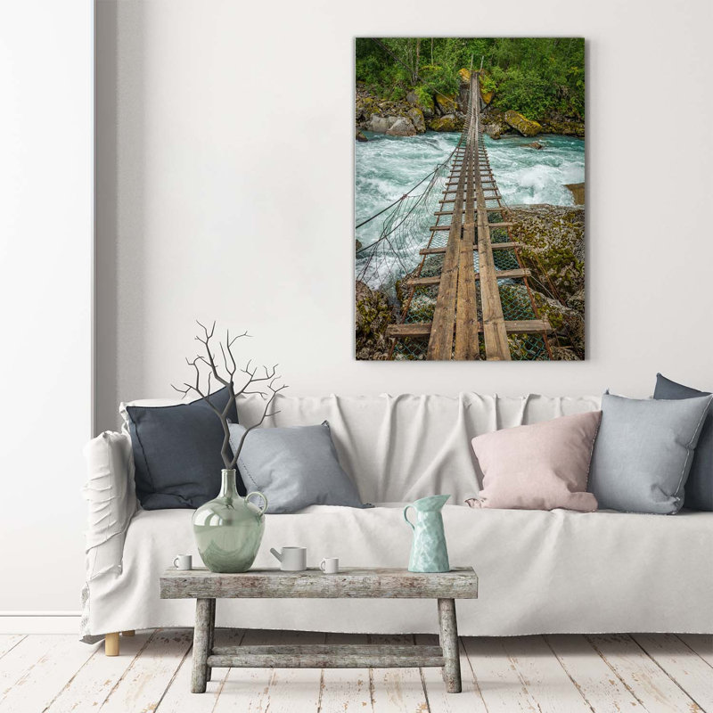 Suspension Bridge - Wrapped Canvas Print