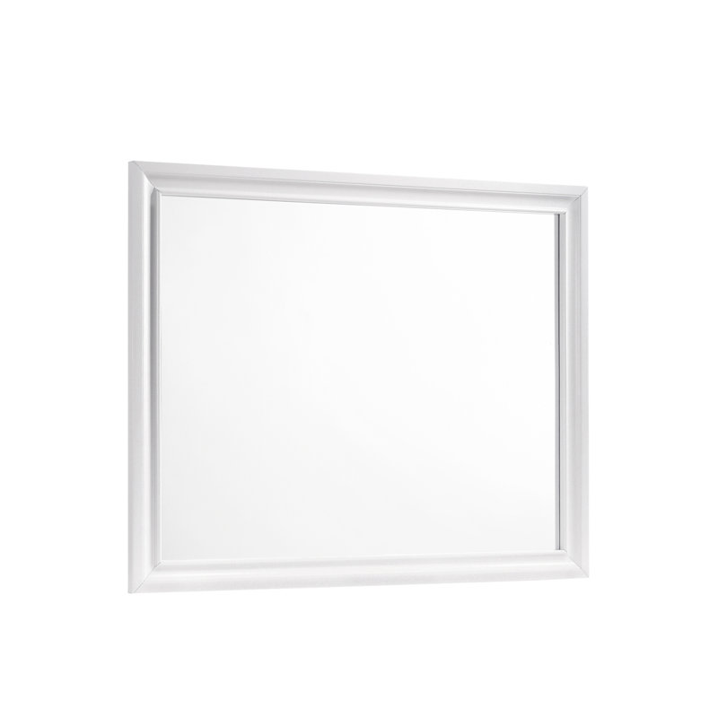 Miroir pour commode Berky, Blanc
