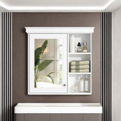 Armoire à pharmacie 30 po x 28 po avec miroir, rangement