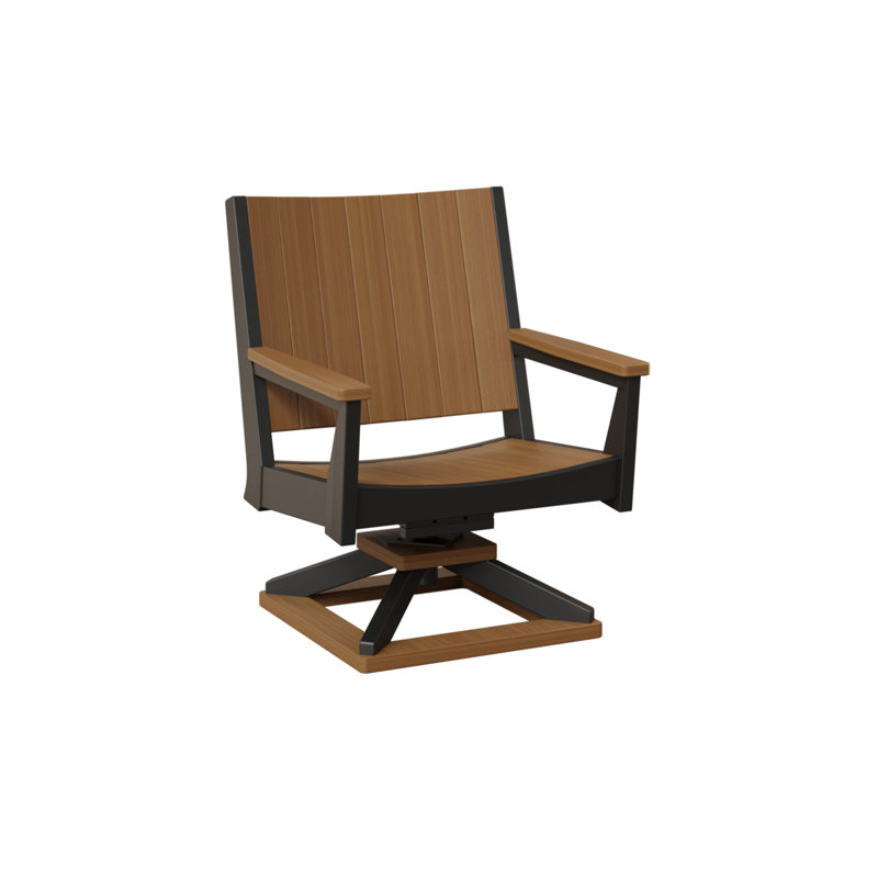 Mayhew Outdoor Rocker Chair, Natural Teak Top/Black Base