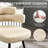 Upholstered Counter Stool with Metal Frame-1822663955