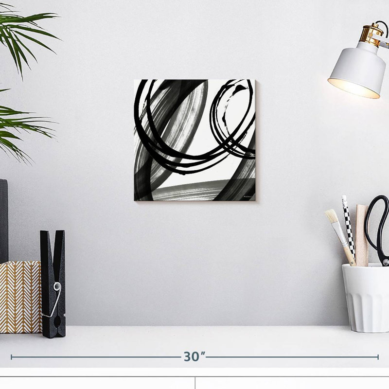 Avery pop noir et blanc I, H 10 po x l 10 po