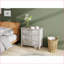 Armoires, 3 tiroirs de style américain avec tiroirs coulissants lisses et amp; Dispositif anti-basculement | Bois aggloméré brun noyer | Chambre à coucher