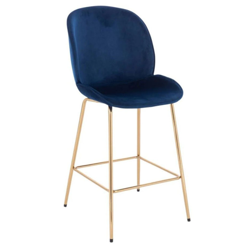 Lady Velvet Stool, Blue