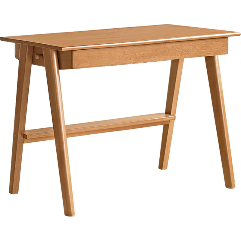Solid Wood Writing Desk, 39.37"W, Natural