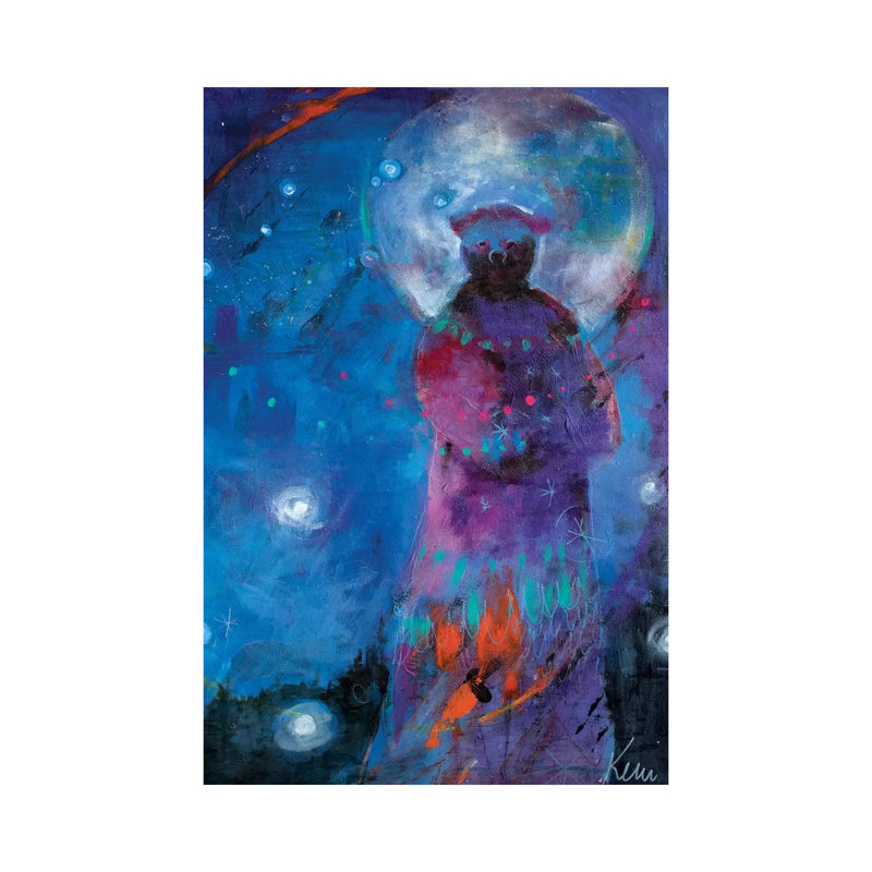 Bear Moon by Kerri McCabe - Wrapped Canvas Print, 66.04 cm H x 45.72 cm W