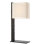 Anne-Marie Barton Fumar 34" Statement Table Lamp in Ridged Carbon with BouclÃ© Shade