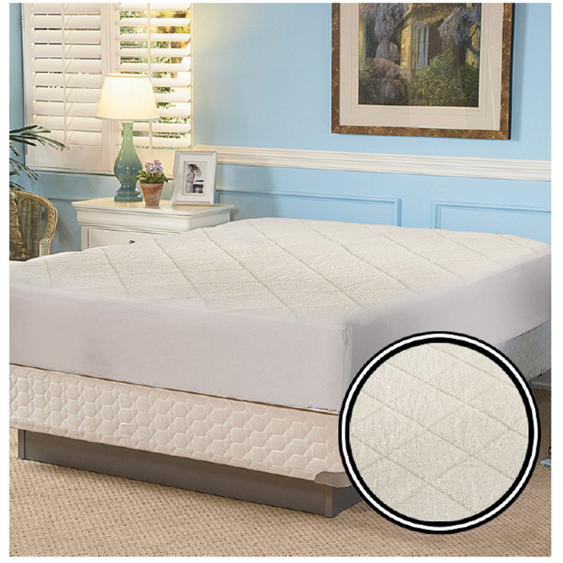 Protège-matelas éponge imperméable et silencieux jusqu'à 12, Double
