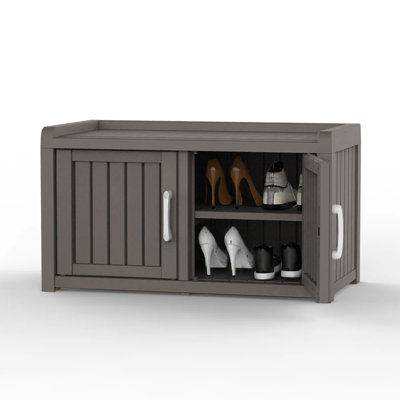 32" 2-Door Shoe Storage Cabinet