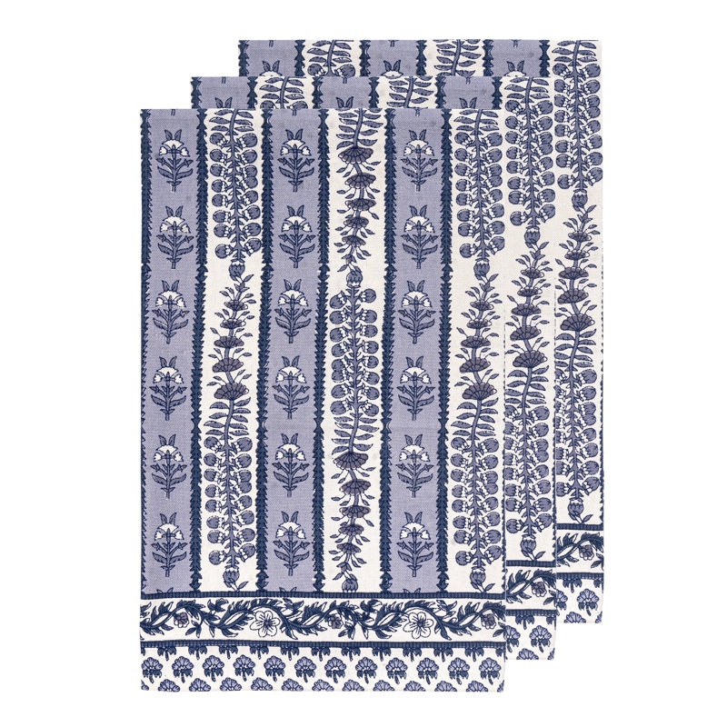 Avignon Provence Tea Towels 20" x 30", Blue/Marine
