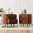 Jamyira 2 - Drawer Nightstands Set, Mid Century Modern End Table , Wooden Bedside Table In Brown