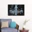 Shabby Chic Brown Chandelier by Irena - Wrapped Canvas Print-1259219357