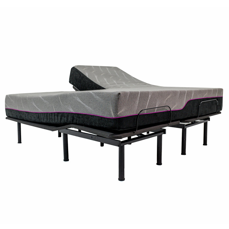 Hartzler Quick Assembly Adjustable Bed Frame with Voice Activated Controls, Twin XL