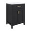 Meuble-lavabo moderne de 48 pouces avec lavabo en céramique, tiroir rabattable, tablettes de porte à double couche-674689482