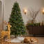 Sapin de Noël artificiel vert 7,5 pi - 680 lumières C3 claires, 10 fonctions avec télécommande-130165709