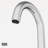 Jewel Widespread 3-Hole Bathroom Faucet, 2-Handle High Arc With Cross Knob Handles In Brushed Nickel-100514124