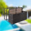 Outdoor Patio Pool Float Storage with Wheels, Waterproof Poolside Storage Basket Outdoor Rolling Pool Toy Organizer for Floaties, Noodles, Life Vests, Beach Balls
