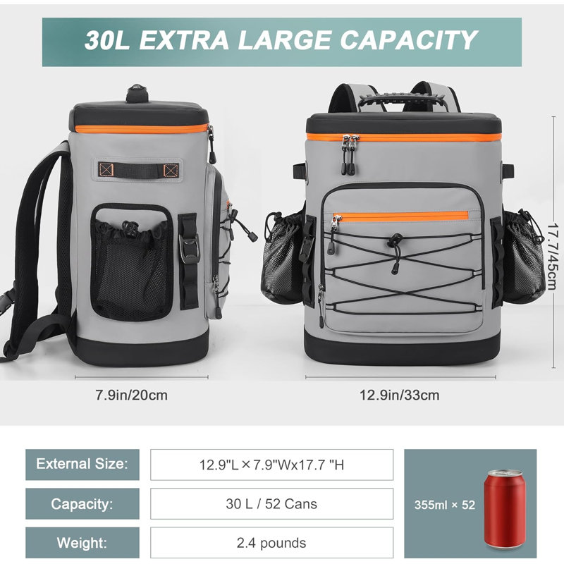 Grand sac à dos isotherme 52cans
