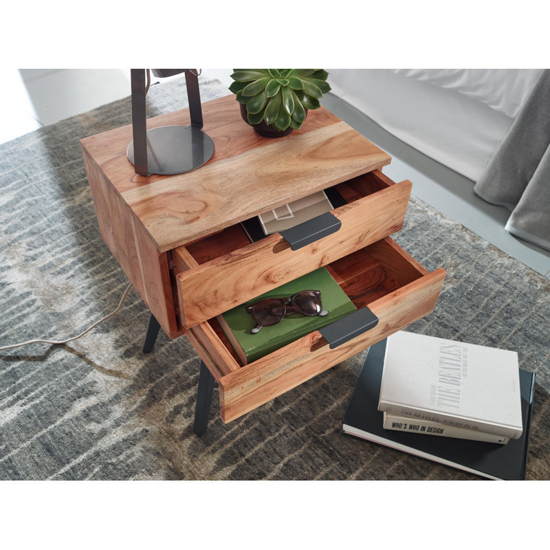 Pavlik 47cm W Iron Bedside Table