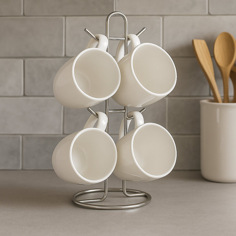 Tasse à café Wayfair Basics® Burkeville, Blanc