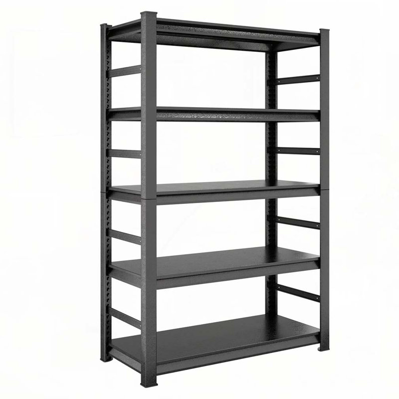 Étagères de rangement Étagère de rangement en métal robuste à 5 niveaux Unités de rangement réglables, Gris foncé