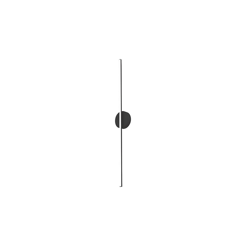 Chute 1 - Light LED Wallchiere, 4.75" H x 47" W x 1.875" D, Black