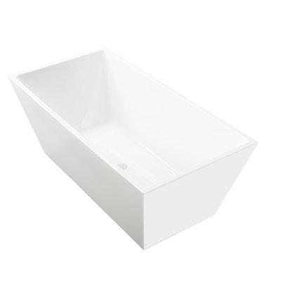 Chloe 67" Freestanding Soaking Acrylic Bathtub