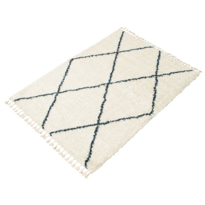Tapis crème / bleu Restivo