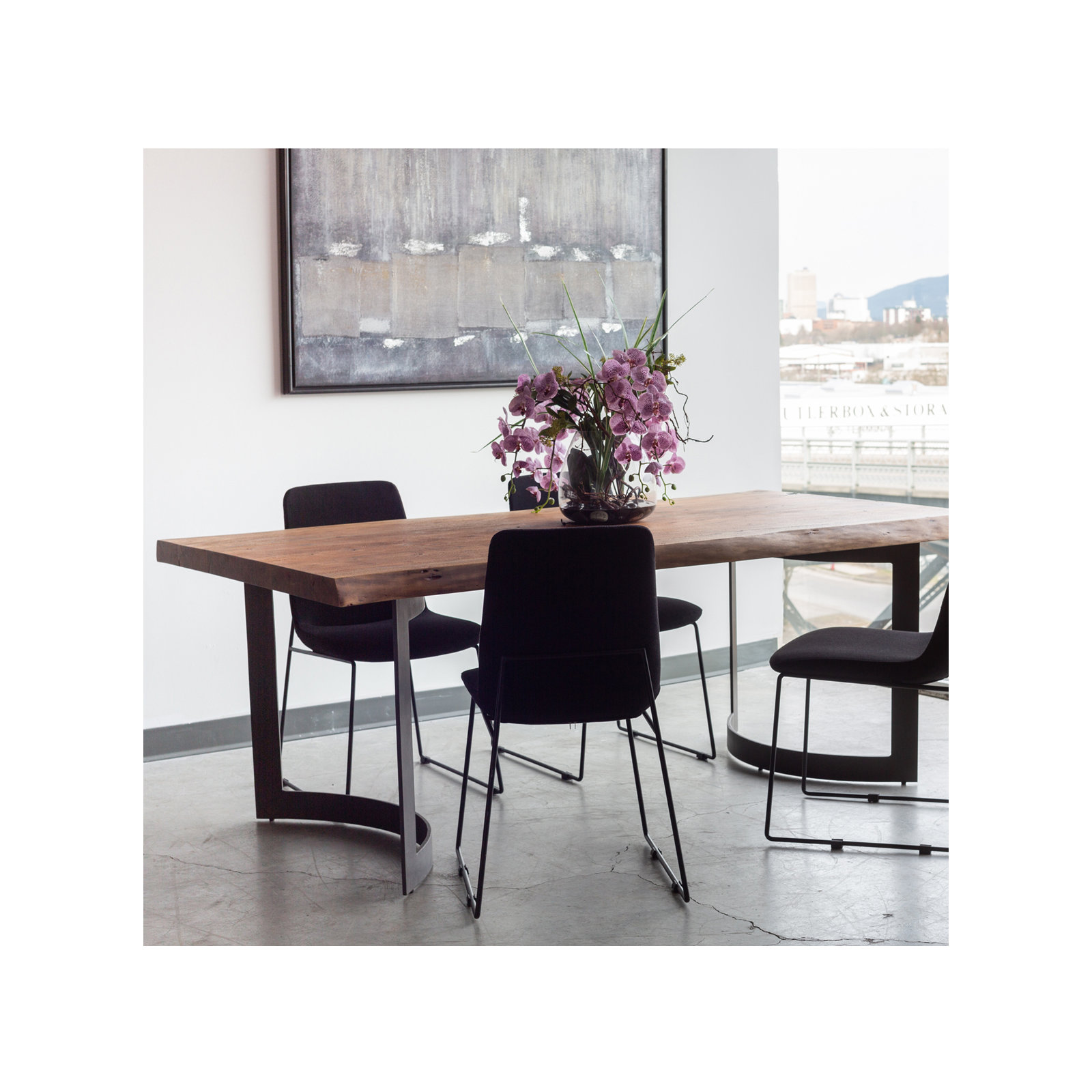 Burnell Dining Table, Brown, 78" L x 40" W