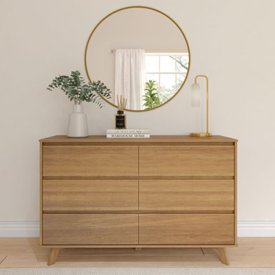 Lauritzen Plank+Beam Scandinavian 6-Drawer Dresser