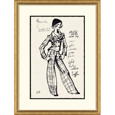 Vintage Fashion Sketches Print