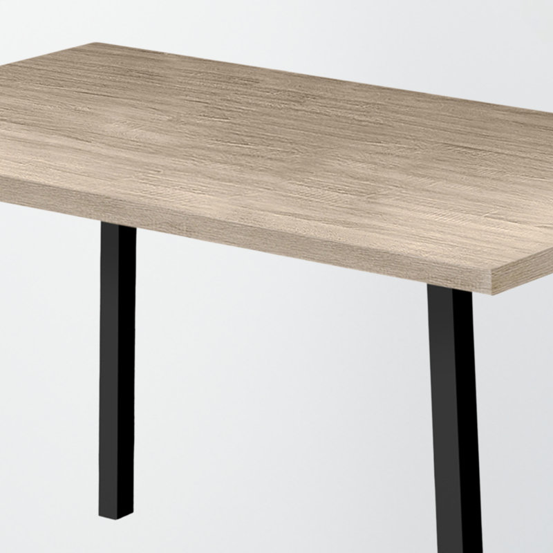 Caraway Rectangular Dining Table in Dark Taupe/Black Metal Finish, 30.78'' H X 59.72'' W X 35.87'' D