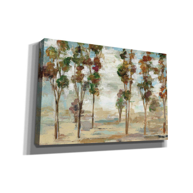 «Serene Forest» Epic Graffiti par Silvia Vassileva, art mural sur toile, 60 po x 40 po, H 40 po x l 60 po