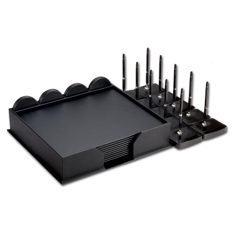 Leather Desk Organizer Set