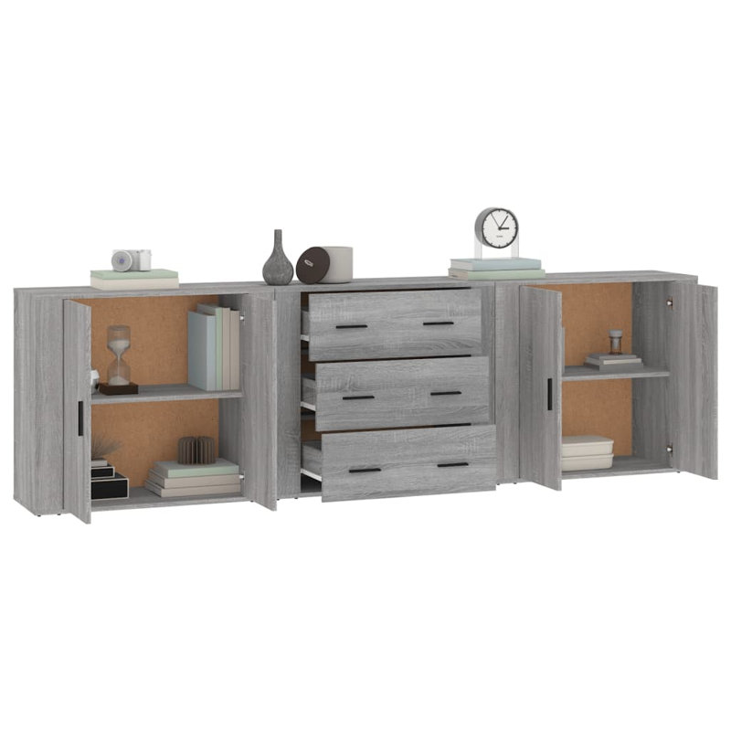 Mehlville 33cm Sideboard, Grey Sonoma