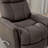 Single Seat  Contemporary Swivel Glider Recliner with Manual Adjustment, Faux Leather, Classic Gray