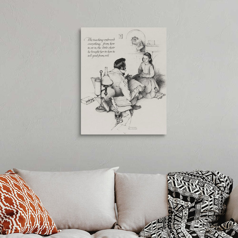 Art mural sur toile "The tuteur", H 30 po x l 24 po x P 1,25 po, Toile tendue