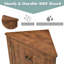 Armoire de rangement triangulaire brune avec tablettes réglables et armoire de plancher autoportante pour la cuisine domestique-131234550